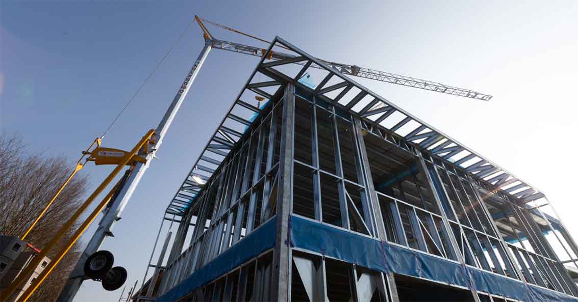 روش اجرای سیستم ساختمانی قاب سبک فولادی-LSF